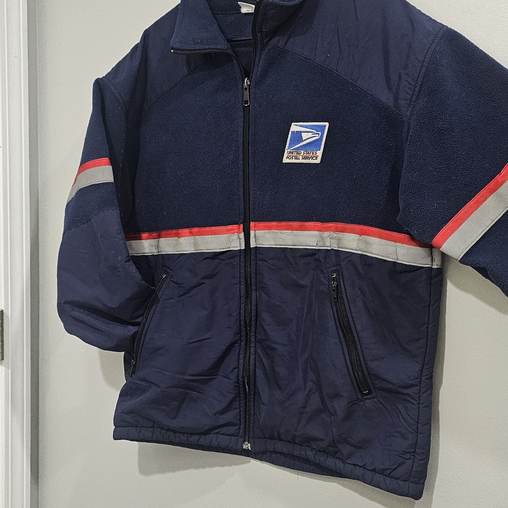 Navy Blue Fleece Vest Postal Approved